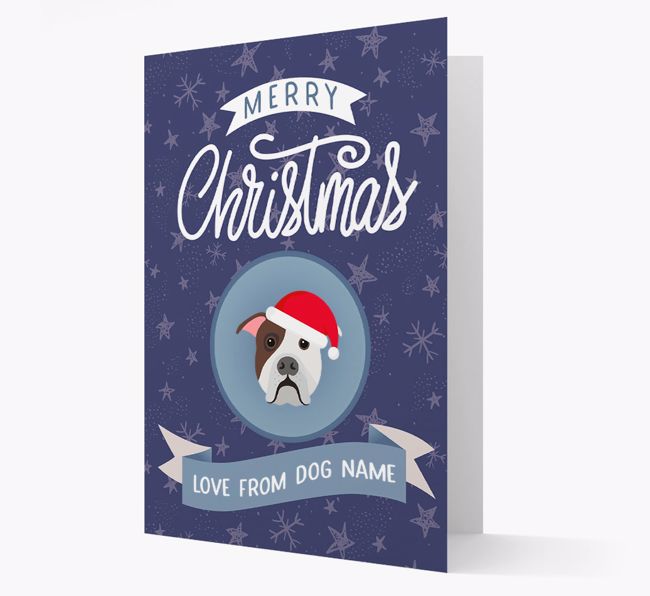 Merry Christmas: Personalized {breedFullName} Christmas Card